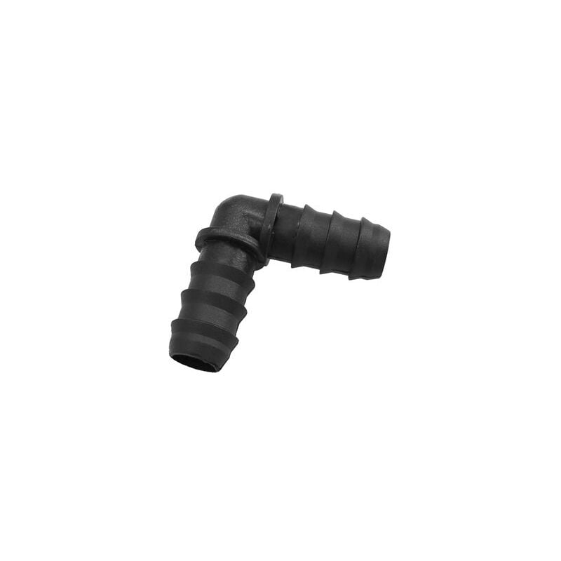foto del prodotto gomito semplice per tubi gocciolanti 16 mm. busta 100 pezzi 