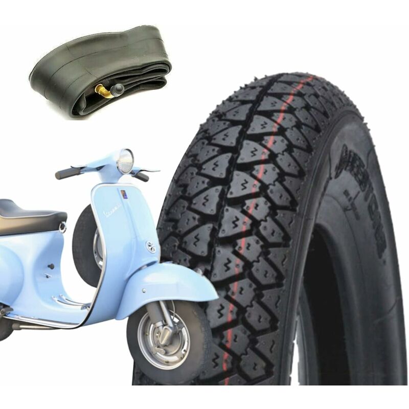 foto del prodotto gomma copertone 3.50 10 camera per vespa 125 150 200 px arcobaleno pneumatico 51j d795 4pr e4