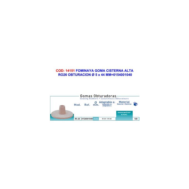 foto del prodotto gomma fominaya cist alta ro26 otturazione 5 x 44 mm0154001040