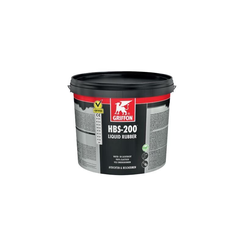 foto del prodotto gomma liquida hbs 200 per impermeabilizzazione griffon secchio da 16 l 6309018