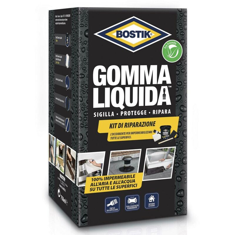 foto del prodotto gomma liquida kit di riparazione ml.750 bostik