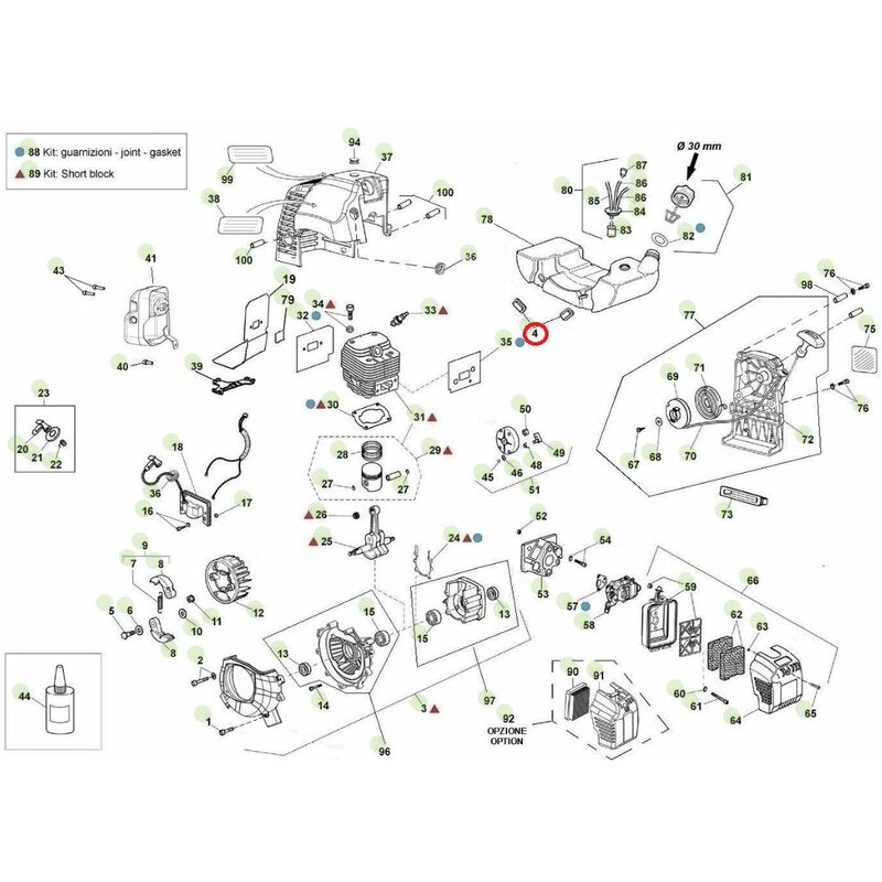 foto del prodotto gommino serbatoio originale active trivella modelli t143 020083
