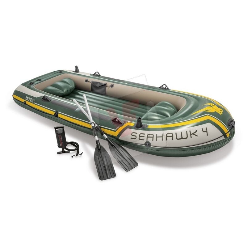 foto del prodotto gommone canotto gonfiabile seahawk intex 4 posti cm. 351x145x48
