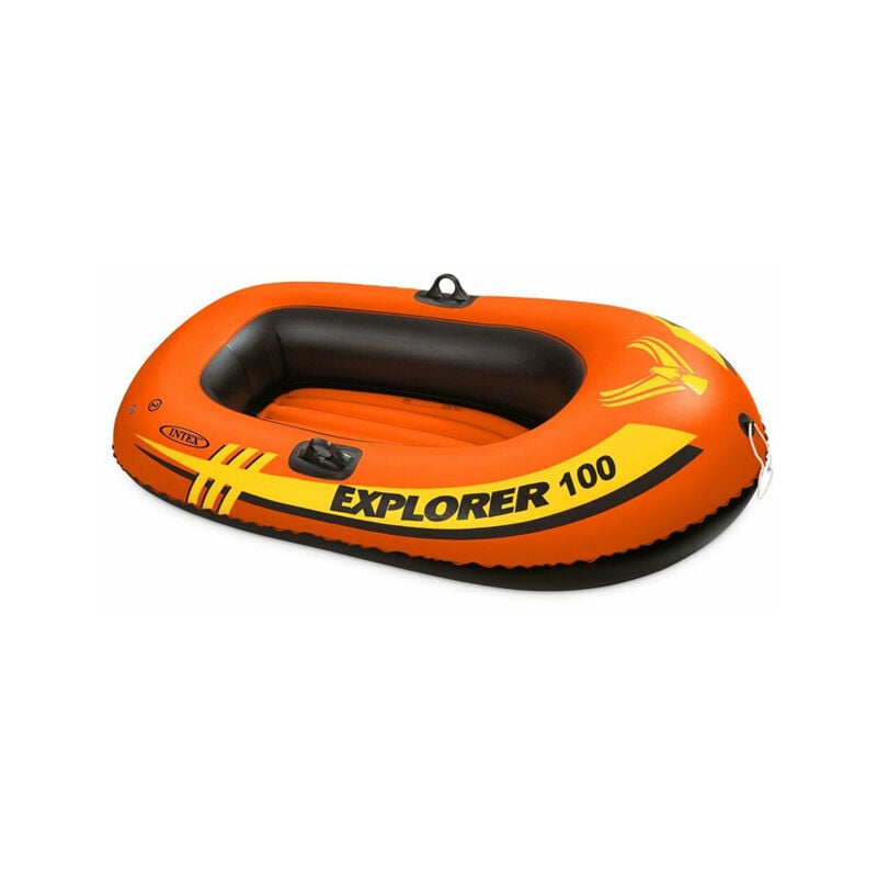 foto del prodotto gommone explorer con doppia camera d aria, design sportivo, canotto singolo in gomma