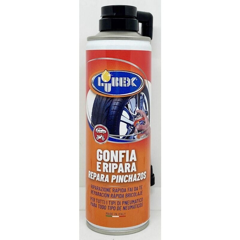 foto del prodotto gonfia e ripara pneumatici spray 300ml lubex