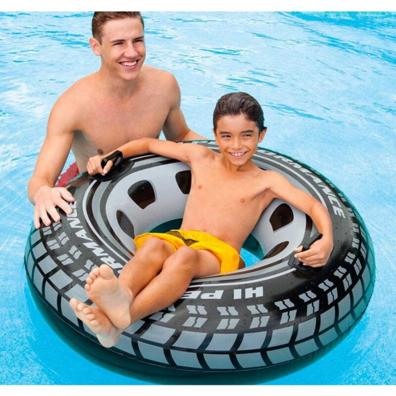 foto del prodotto gonfiabile a forma di pneumatico ciambella ruota 114 cm per mare piscina trade shop traesio