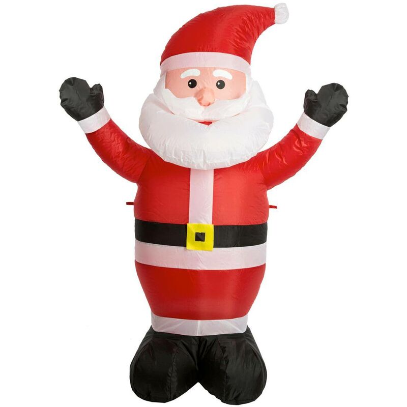 foto del prodotto gonfiabile animato da interno esterno babbo natale h120cm con trasformatore feeric lights christmas