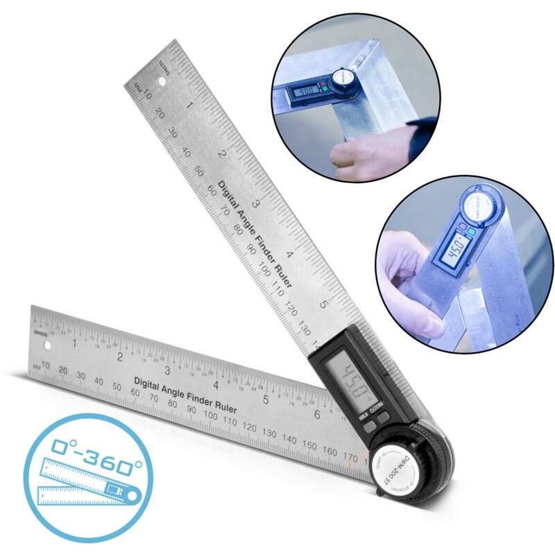 foto del prodotto goniometro digitale dwm-200 st con campo di misura di 180 mm 360 - stahlwerk