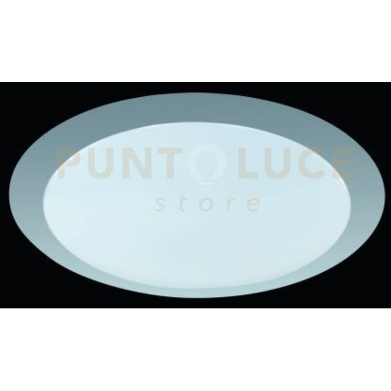 foto del prodotto gonzalo plafoniera led 12w 1050lm, 3000k bordo alluminio diffusore plastica d.34cm