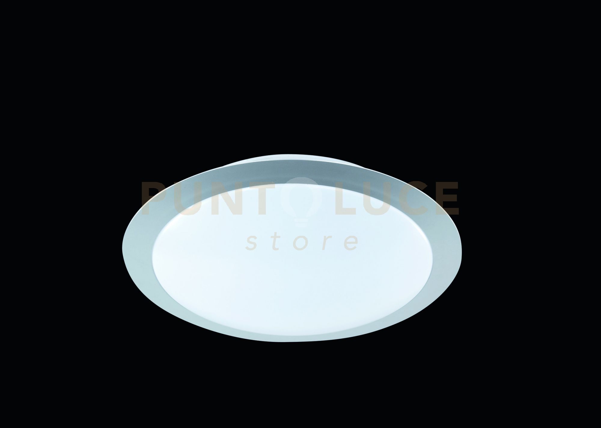 foto del prodotto gonzalo plafoniera led 9w 900lm, 3000k bordo alluminio diffusore plastica d.29cm