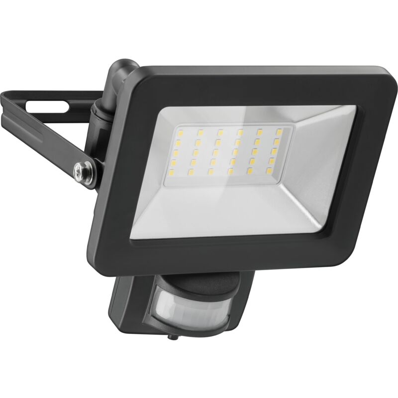 foto del prodotto goobay 53881 proiettore led rilevatore di movimento da esterno 30w sensore pir proiettore da esterno ip44 luce bianca neutra 2550 lm proiettore