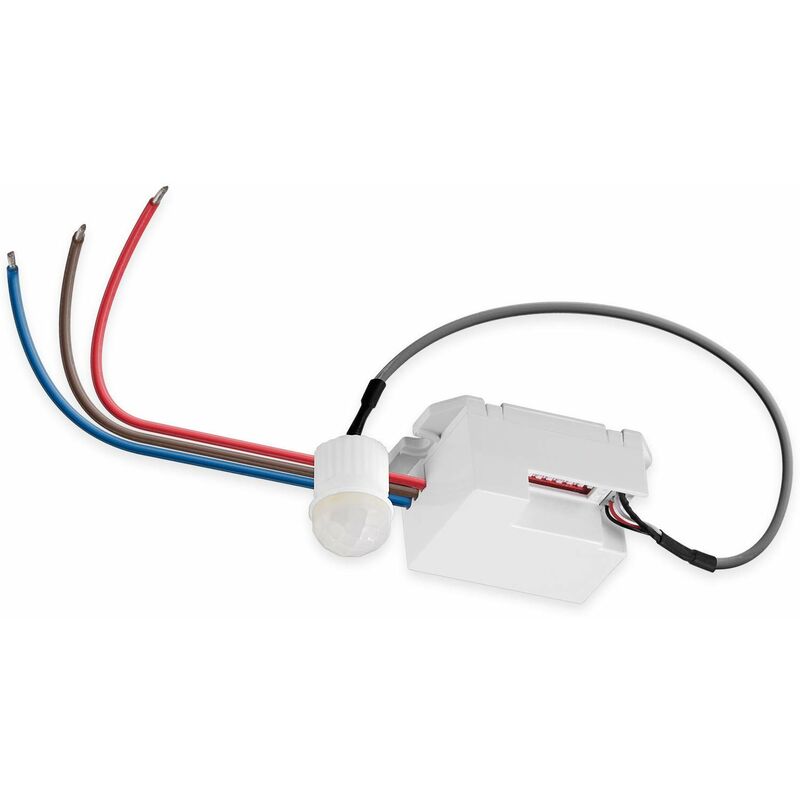 foto del prodotto goobay 96006 mini rilevatore di movimento a infrarossi per interni design miniaturizzato per un montaggio a incasso quasi invisibile campo di
