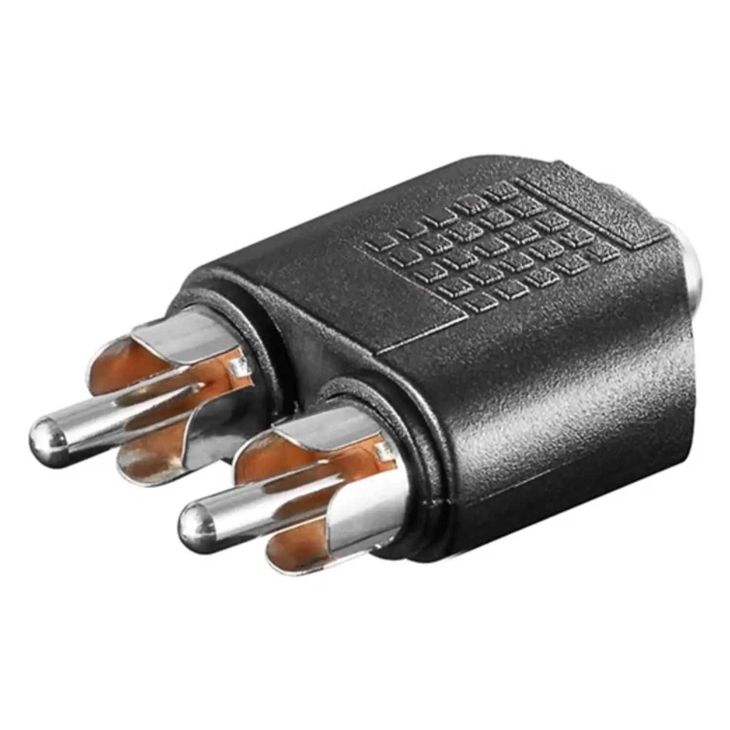 foto del prodotto goobay adattatore audio da spina rca a presa jack 3.5 mm aux stereo