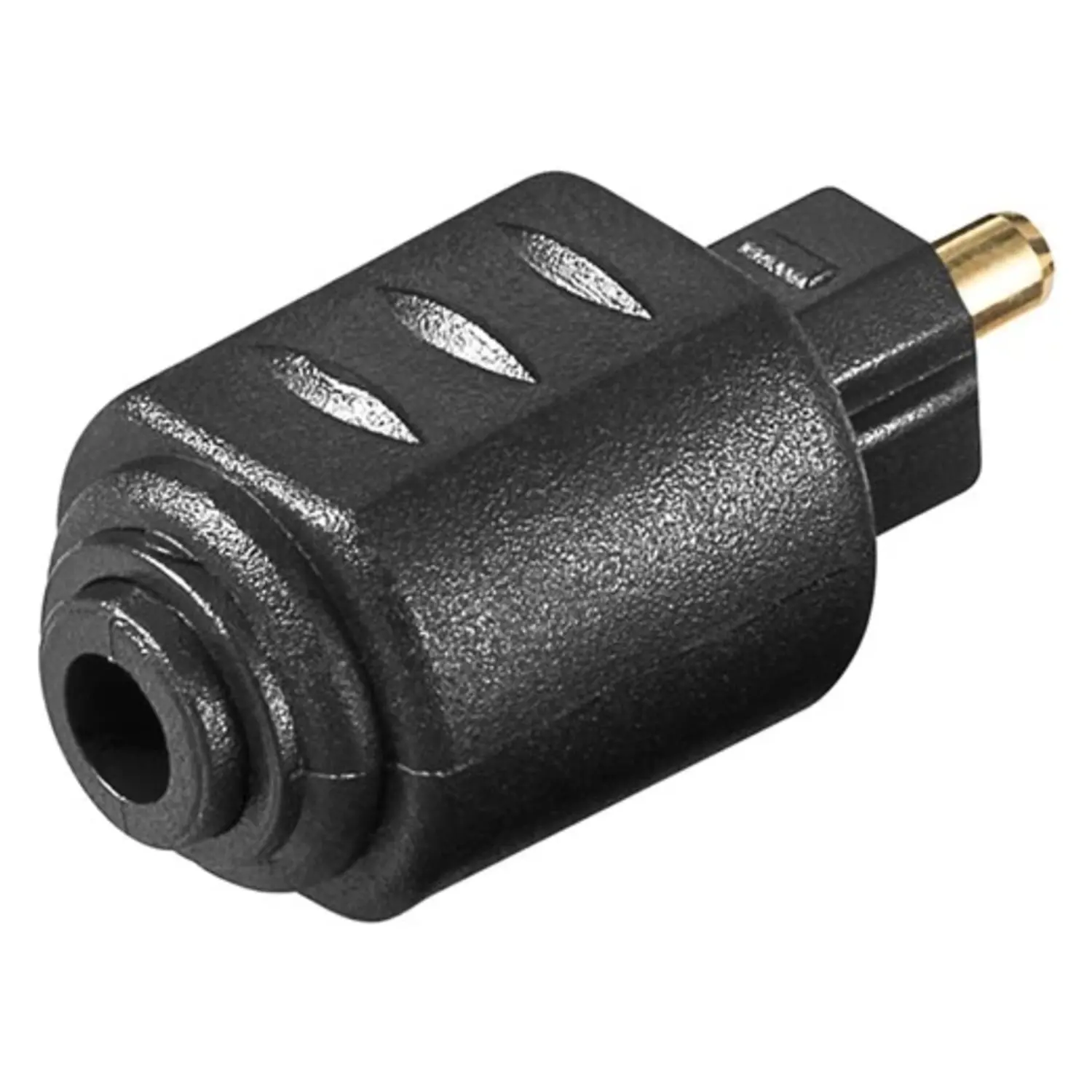 foto del prodotto goobay adattatore audio digitale toslink da mini a spina toslink nero