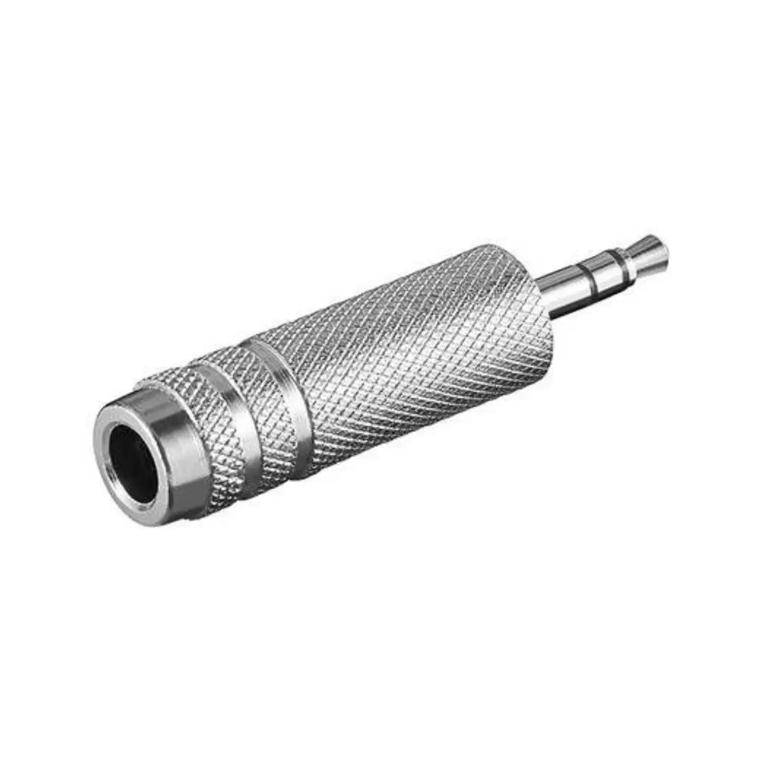 foto del prodotto goobay adattatore audio jack stereo 3.5 mm a presa stereo 6.35 mm metallo