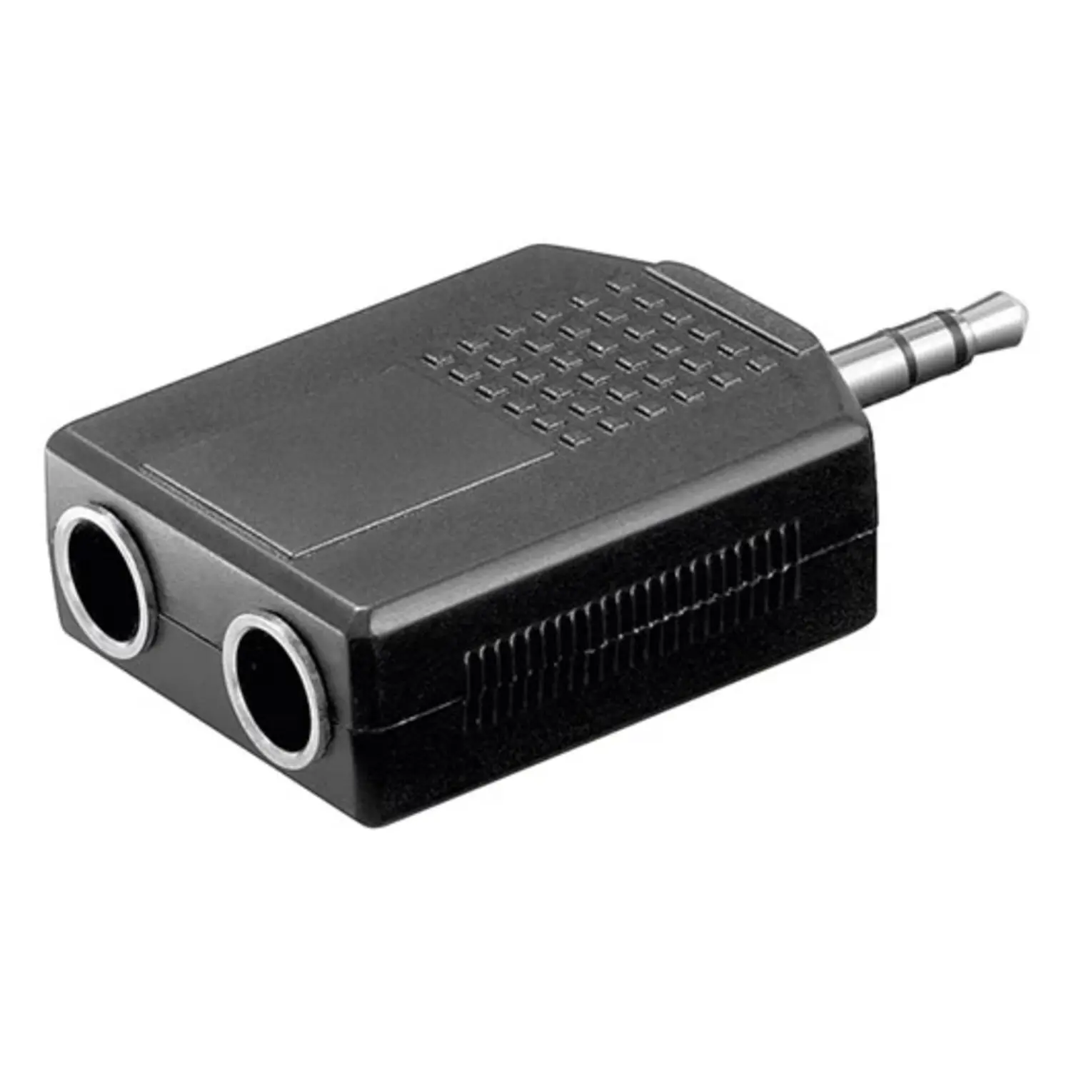 foto del prodotto goobay adattatore audio spina jack stereo 3.5 mm a 2 x presa 6.35 mm stereo