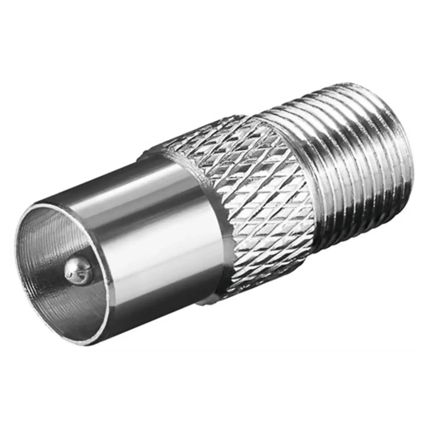 foto del prodotto goobay adattatore da spina coassiale tv 9,5 mm maschio a presa avvitare f tv rame