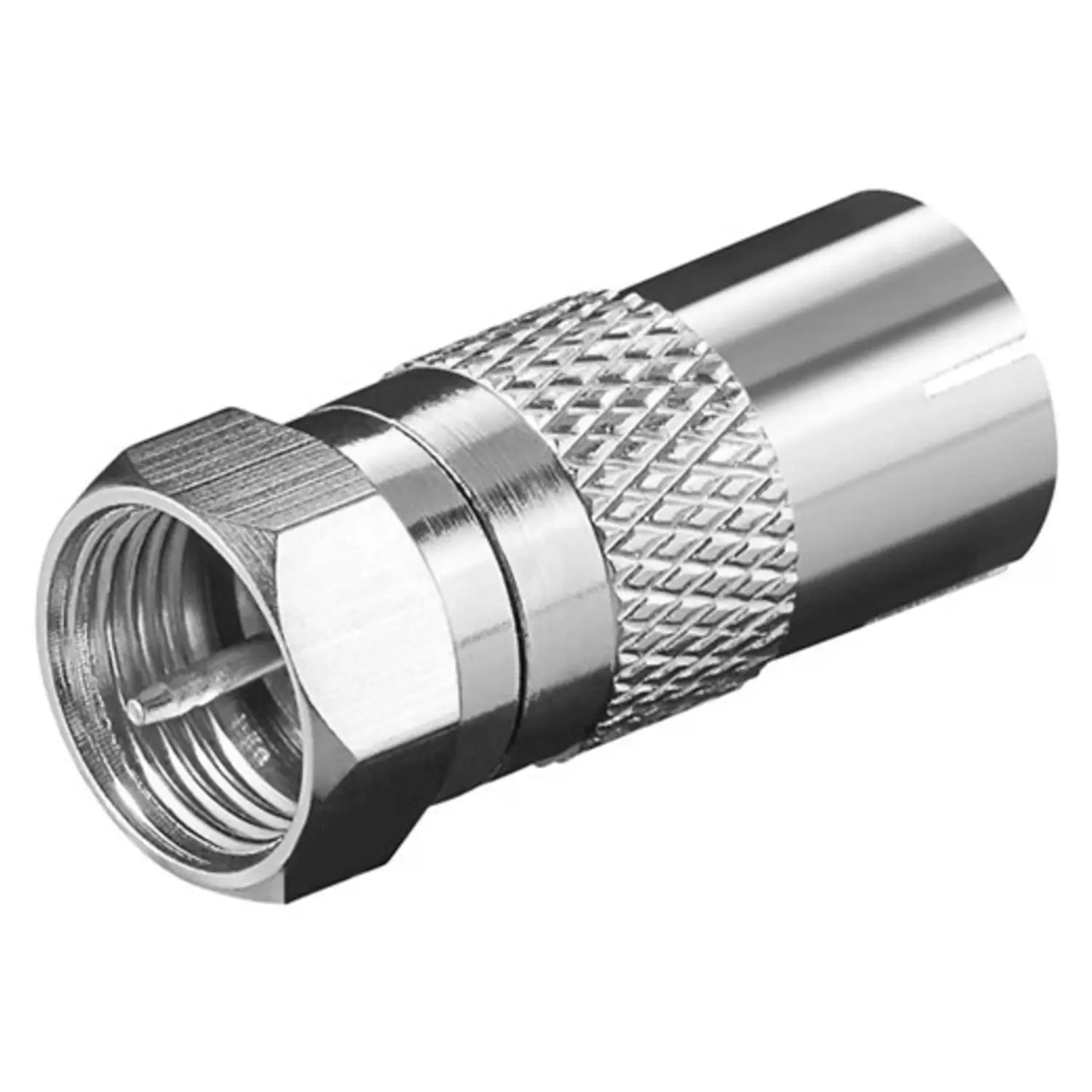 foto del prodotto goobay adattatore da spina f a presa coassiale tv 9,5 mm rame