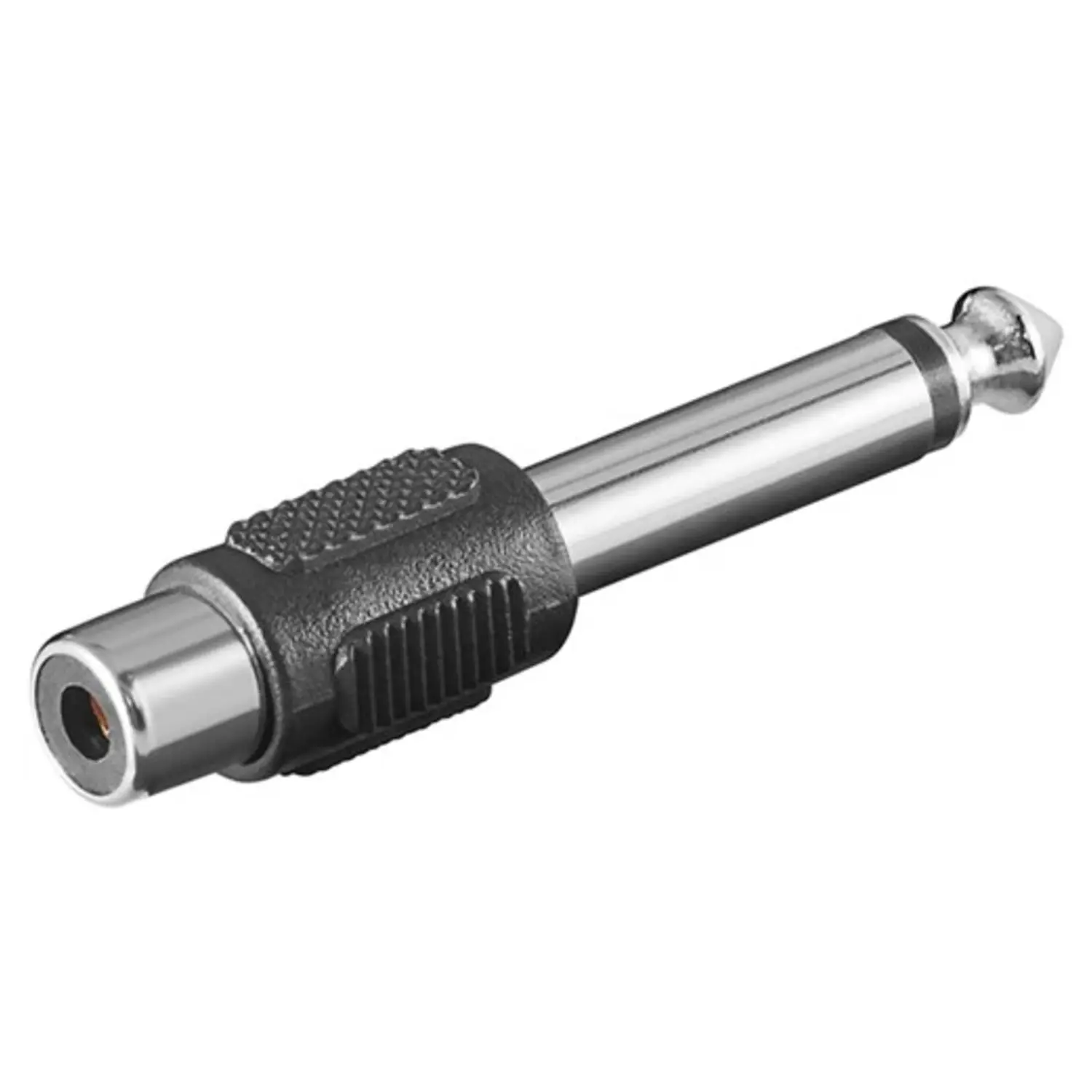 foto del prodotto goobay adattatore rca a connettore jack aux mono 6,35 mm mono