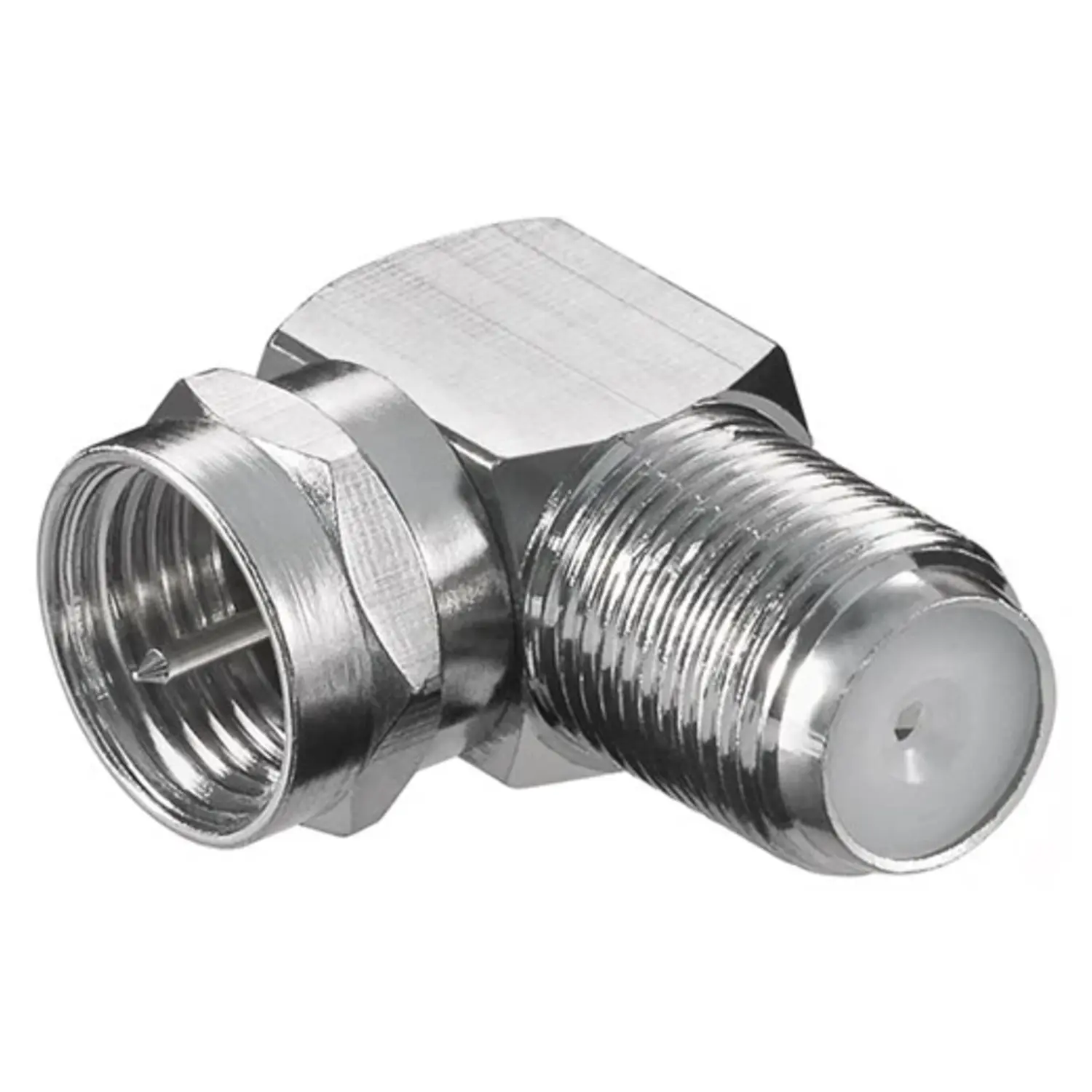 foto del prodotto goobay adattatore spina satellitare tv f piatta angolata 90 gradi salva spazio zinco