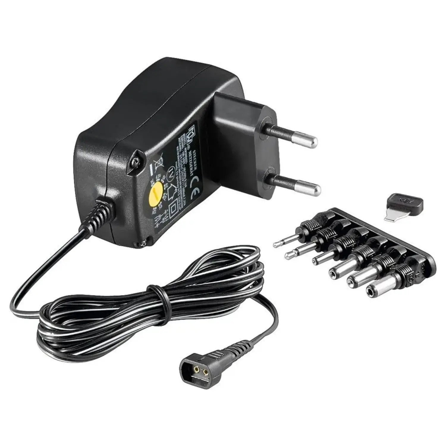foto del prodotto goobay alimentatore universale 3 12 volt regolabile stabilizzato 600ma 0,60a