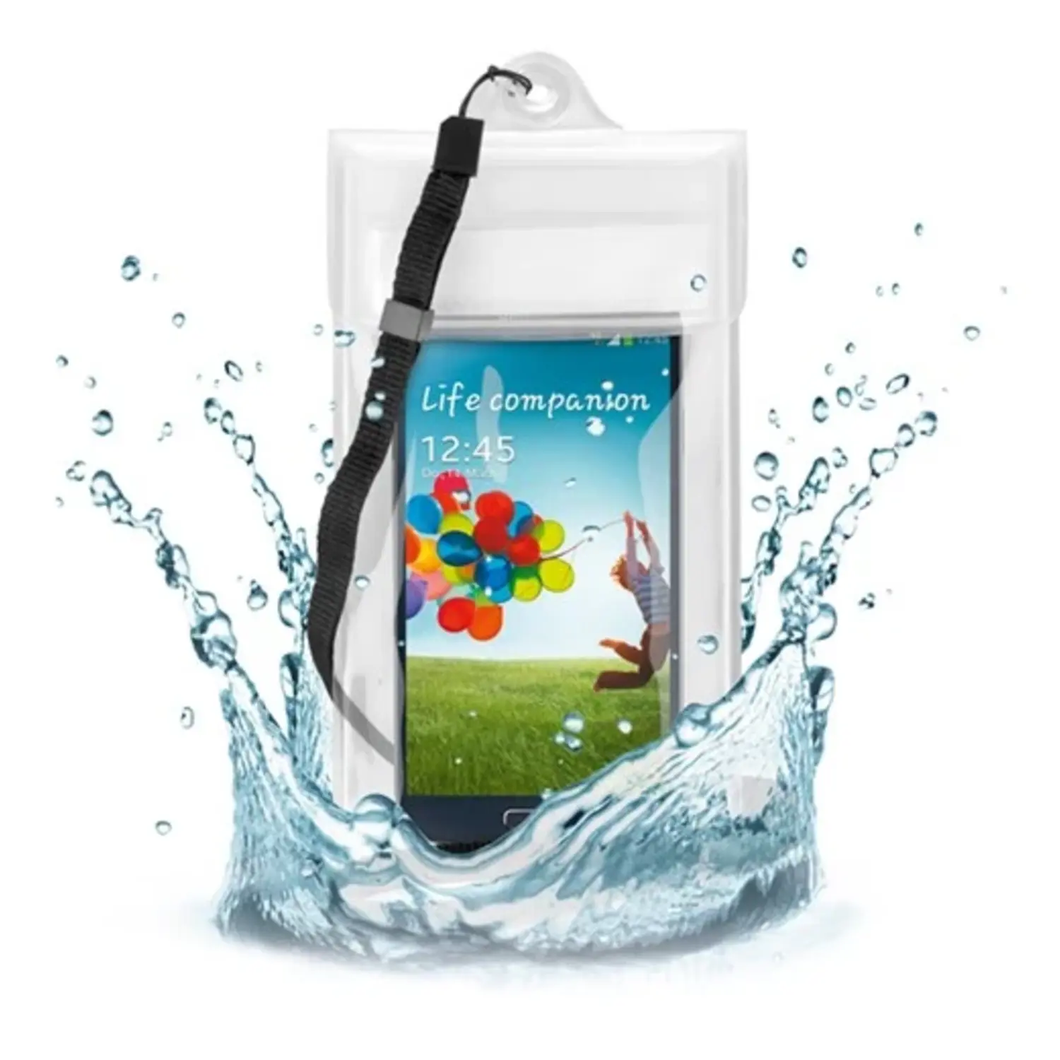 foto del prodotto goobay borsa da spiaggia per smartphone impermeabile e antisabbia