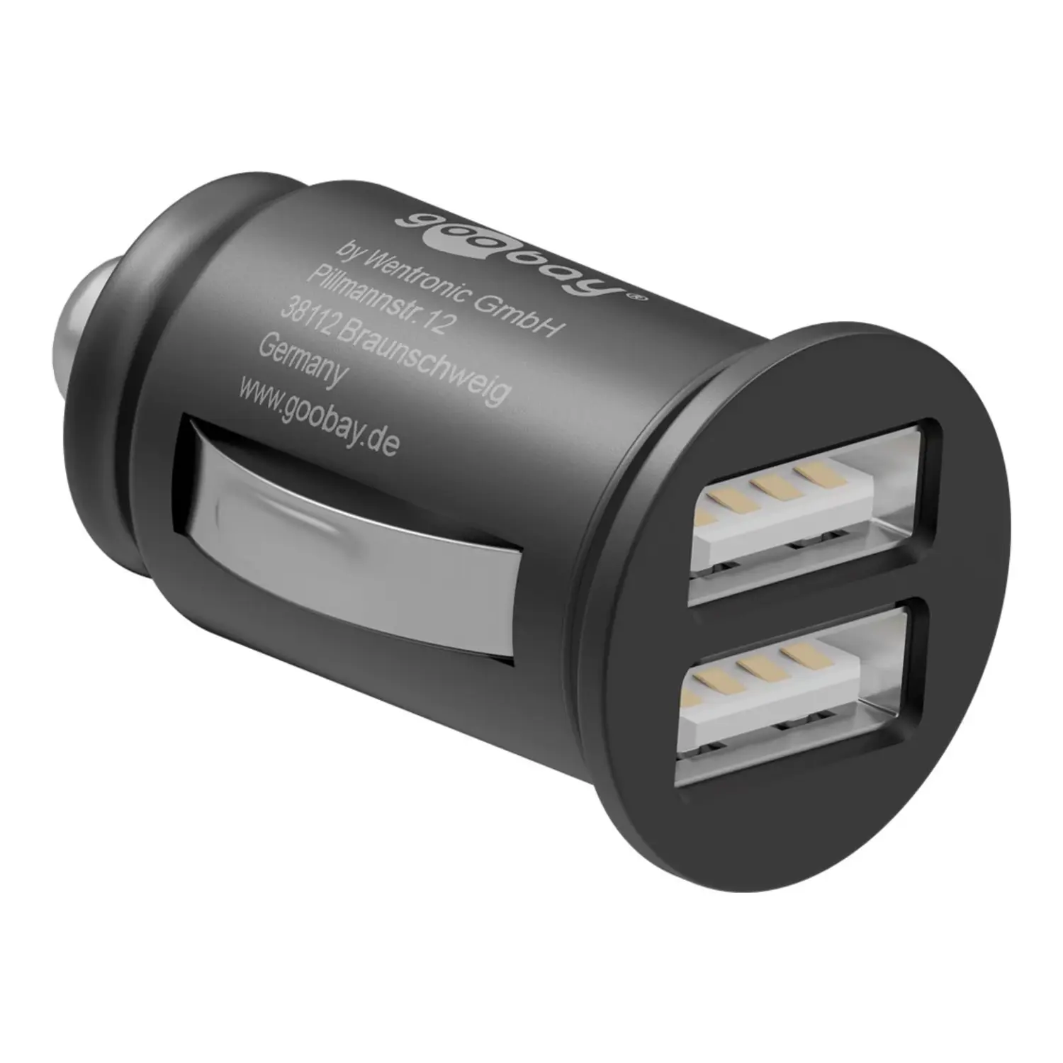 foto del prodotto goobay caricatore adattatore porta usb auto camion macchina accendisigari 12 24v 12 watt