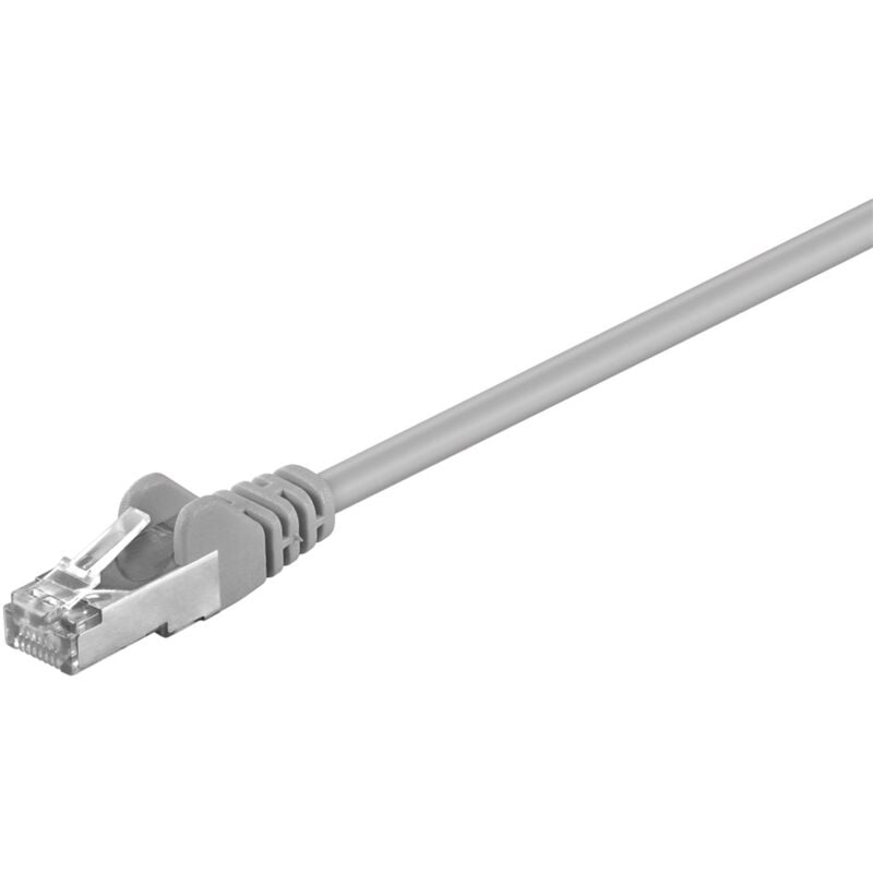 foto del prodotto goobay cat 5e cavo patch, f utp, grigio, 1,5 m, conduttore di alluminio placcato di rame cca . lunghezza del cavo 1.5 m