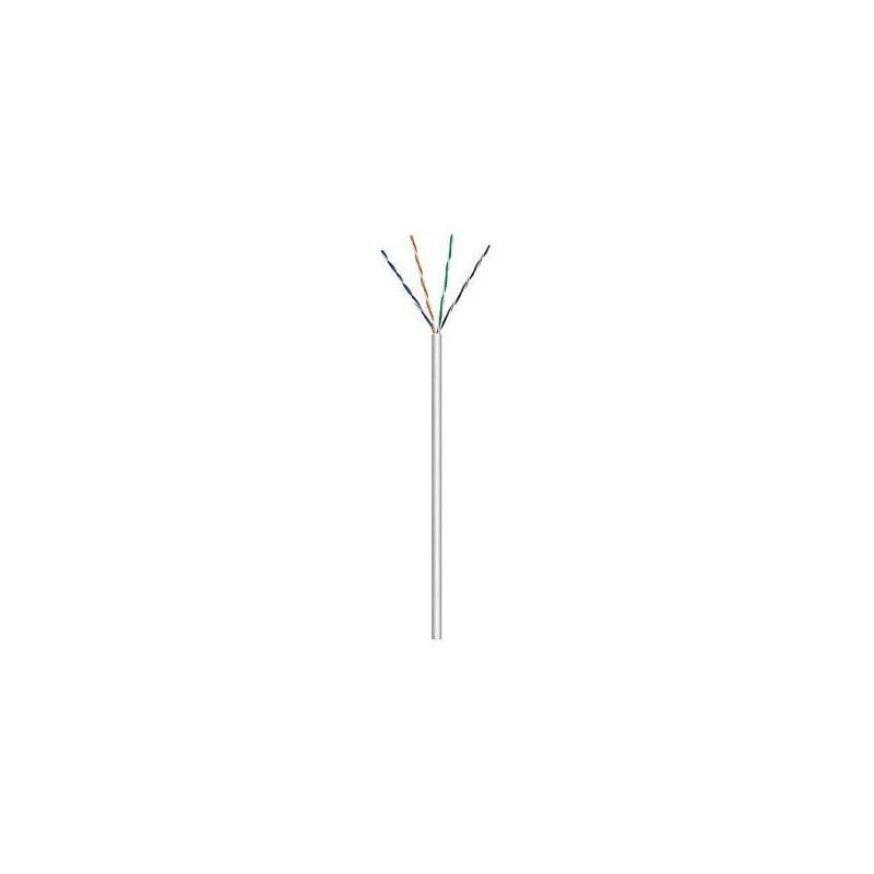 foto del prodotto goobay cat 6 cavo di rete matassa, u utp, grigio, miscela di rame cca per applicazioni soho, awg 24 7 stranded , pvc. lunghezza del cavo 305 m