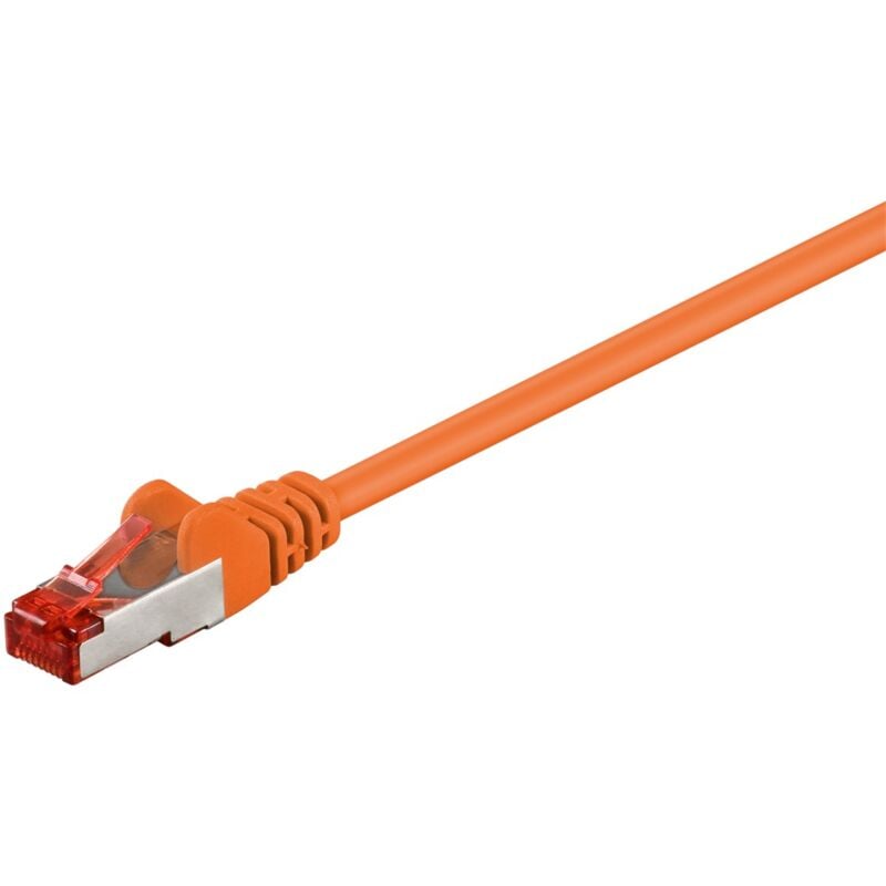 foto del prodotto goobay cat 6 cavo patch, s ftp pimf , arancione, 50 m, conduttore di rame cu , guaina del cavo senza alogeni lszh . lunghezza del cavo 50 m
