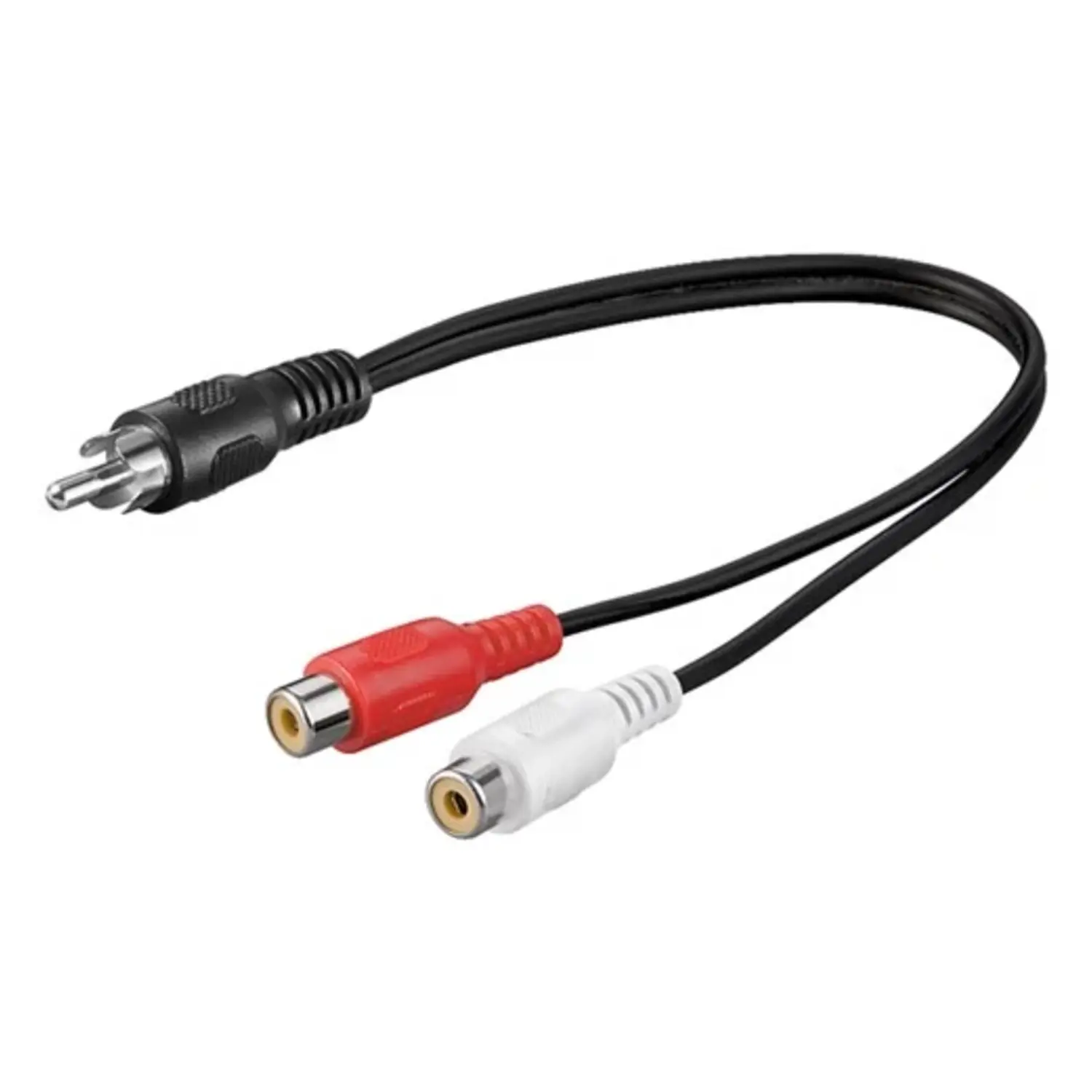 foto del prodotto goobay cavo adattatore audio a y da spina rca a 2 x presa rca economico 0,5 mt