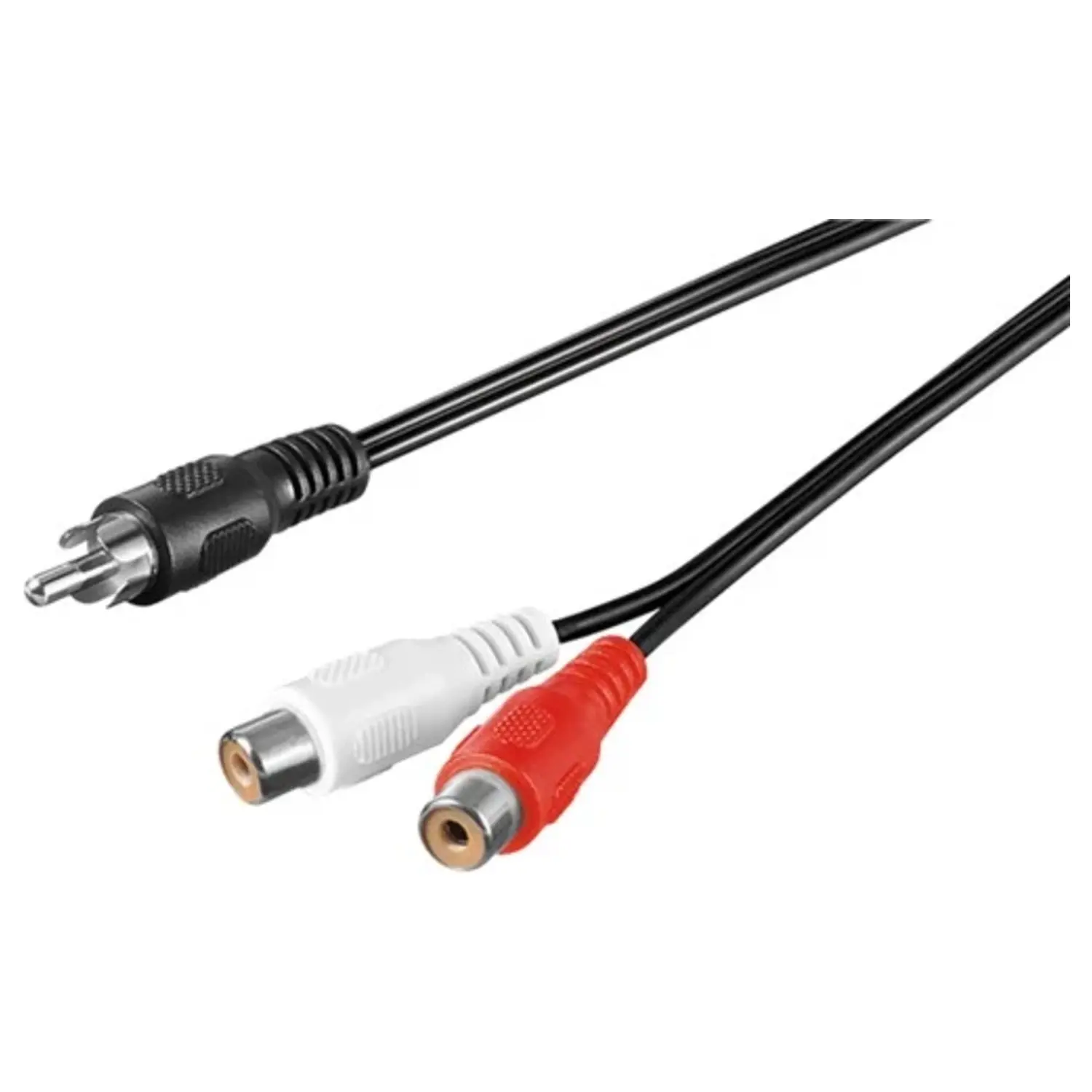 foto del prodotto goobay cavo adattatore audio a y da spina rca a 2 x presa rca economico 1,5 mt