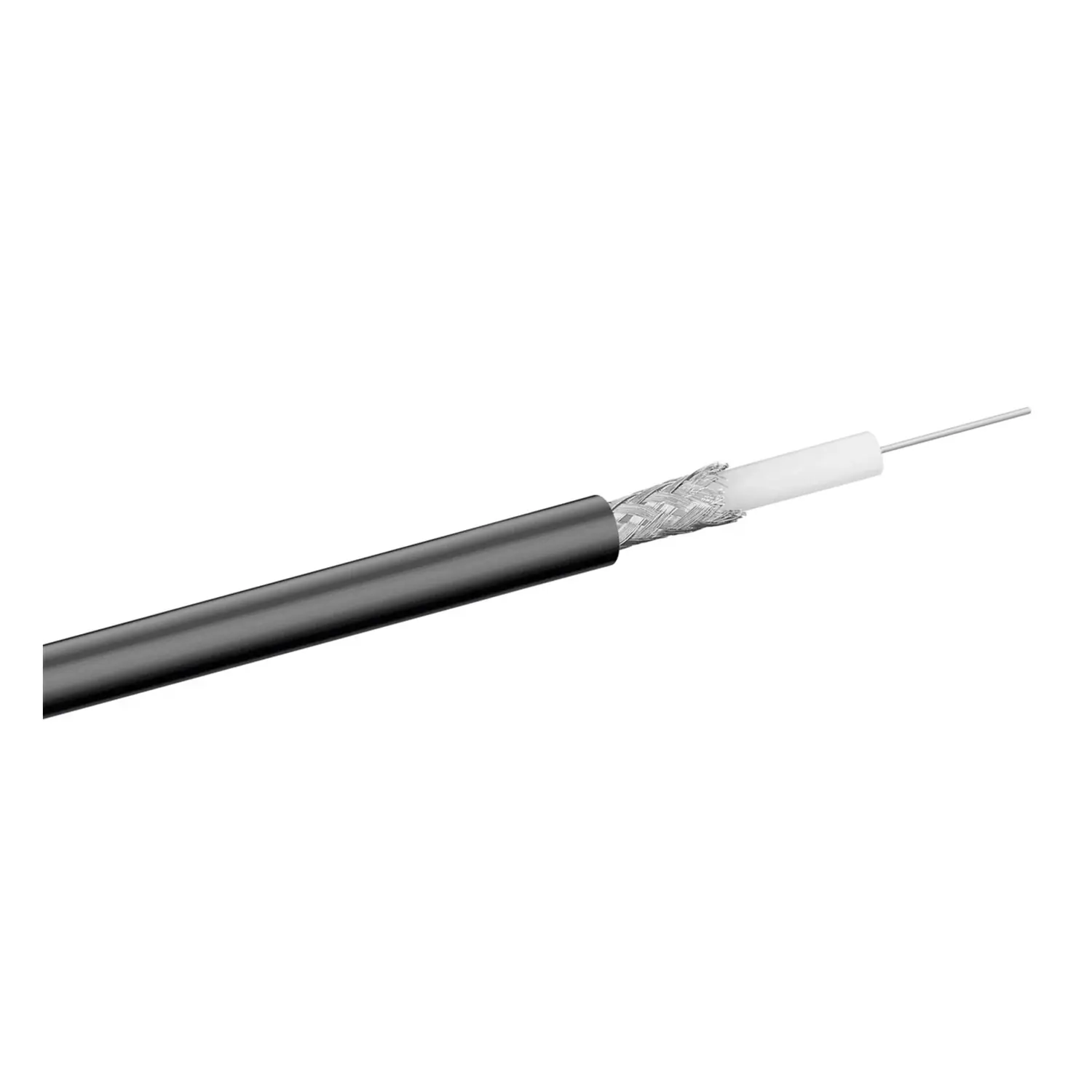 foto del prodotto goobay cavo coassiale rg 58 50 ohm doppia schermatura sottile 5mm nero 100 mt
