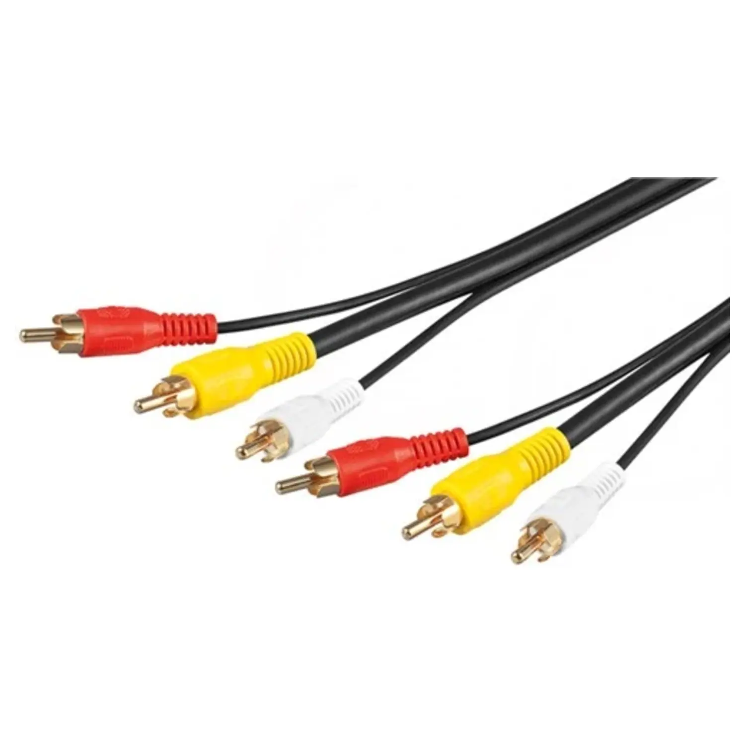 foto del prodotto goobay cavo collegamento audio video composito 3 rca video rg 59 15 mt