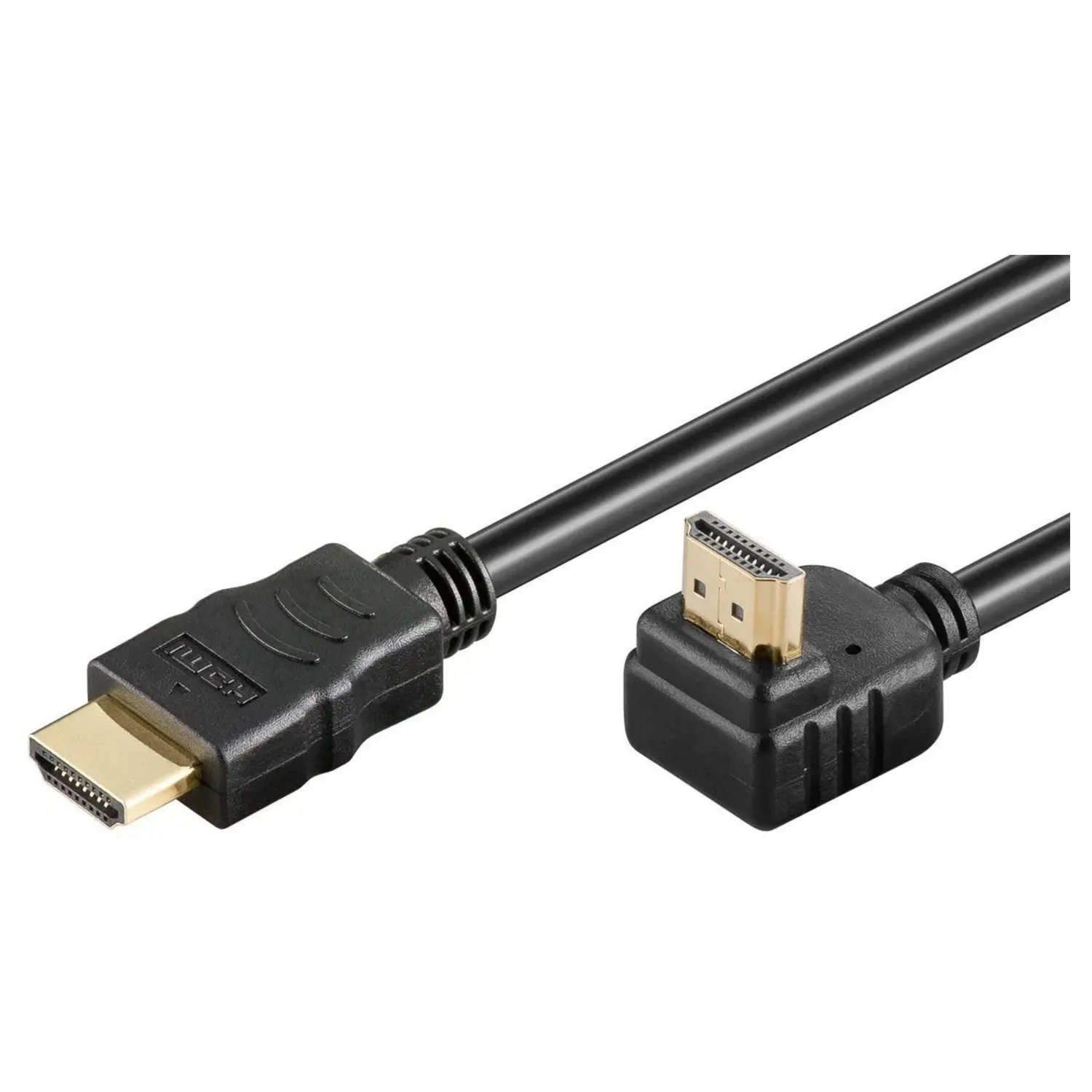 foto del prodotto goobay cavo hdmi 1.4 angolato spina 90 gradi ad alta velocit con ethernet 4k 3 mt