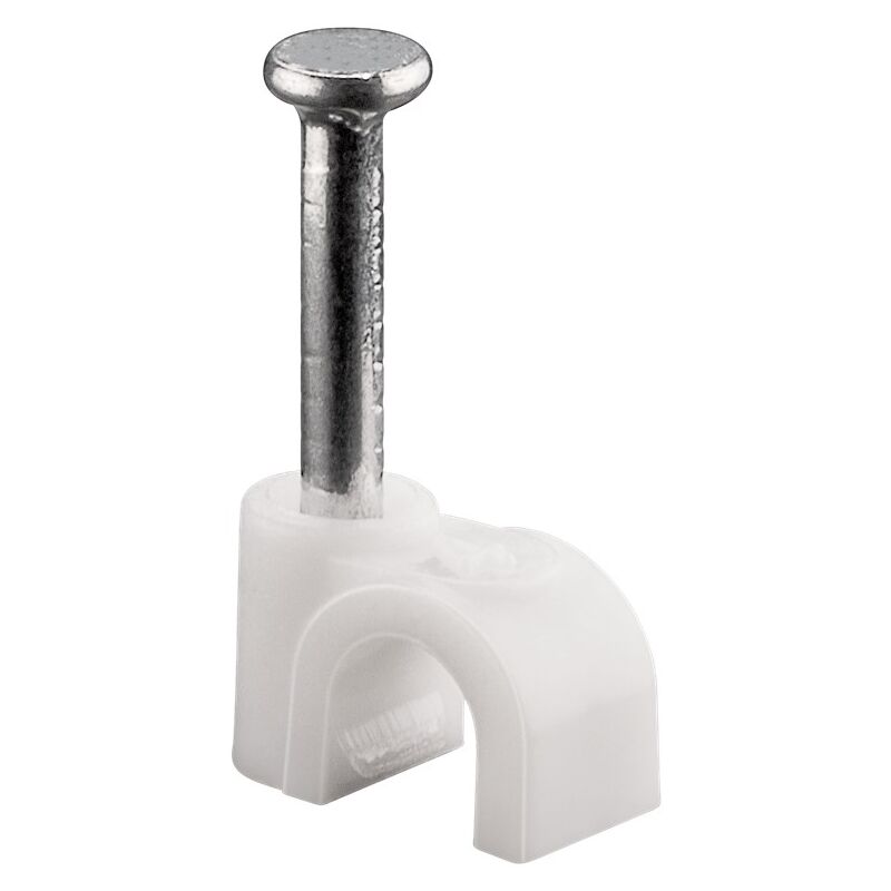 foto del prodotto goobay chiodini fissacavo 4 mm, bianco, fissaggio per cavi con diametro fino a 4 mm. diametro 4 mm
