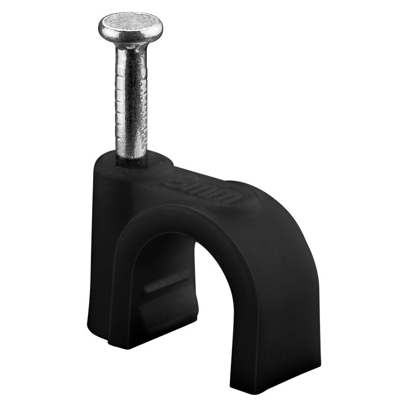 foto del prodotto goobay chiodini fissacavo 8 mm, nero, fissaggio per cavi con diametro fino a 8 mm. diametro 8 mm
