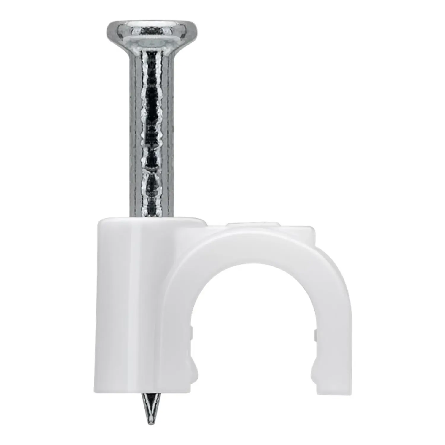 foto del prodotto goobay chiodini fissacavo box plastica fermacavo chiodino muro bianco 5 mm 100 pezzi