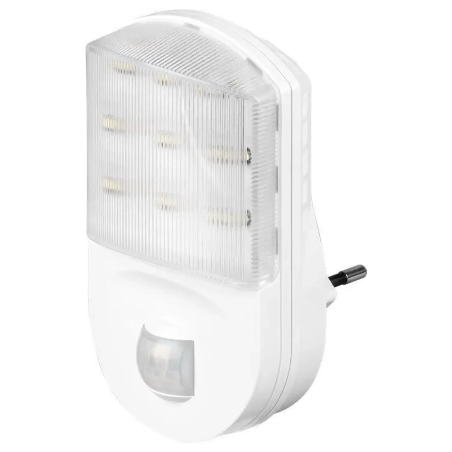 foto del prodotto goobay lampada led luce notturna con sensore di movimento crepuscolare spina bianco freddo