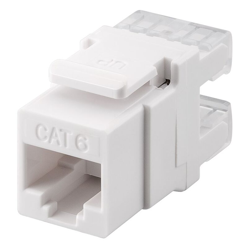foto del prodotto goobay modulo keystone rj45 cat 6, utp, 250 mhz, larghezza 16,7 mm, presa rj45 8p8c .