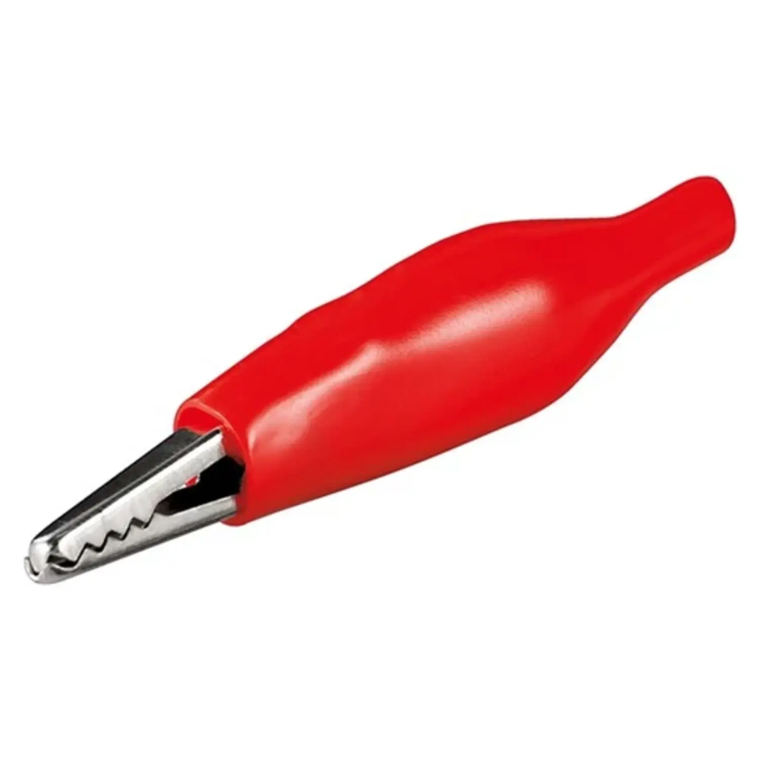 foto del prodotto goobay morsetto a coccodrillo pinzetta isolata 32,5 mm rosso 10 pezzi