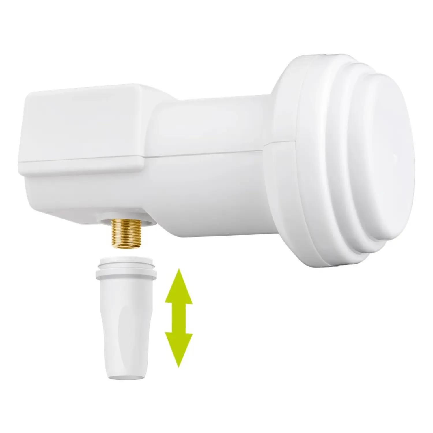 foto del prodotto goobay occhio lnb parabola satellitare indipendente hdtv 4k 8k uhd 3d 1 uscita