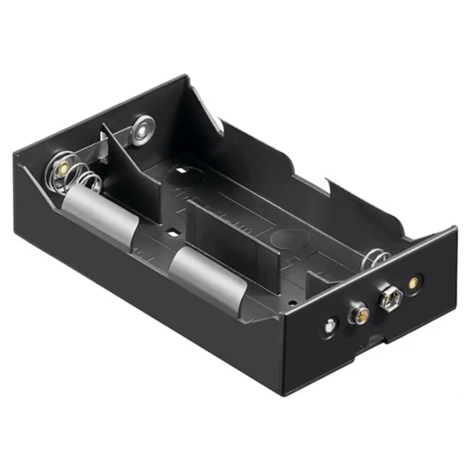 foto del prodotto goobay portabatterie per 4 batterie torcia d con collegamento a pressione box