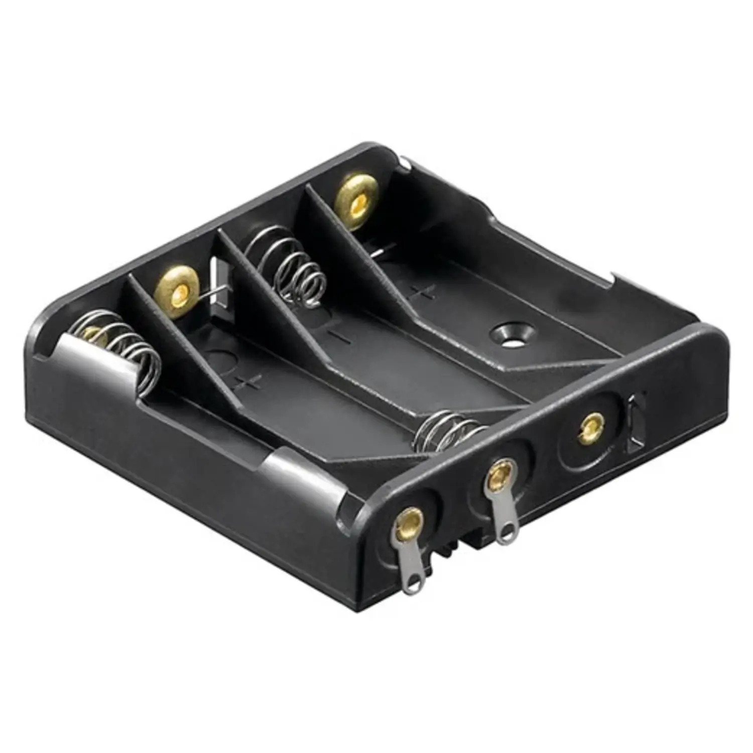 foto del prodotto goobay portabatterie supporto per 4 batterie mini stilo aaa collegamento a saldare