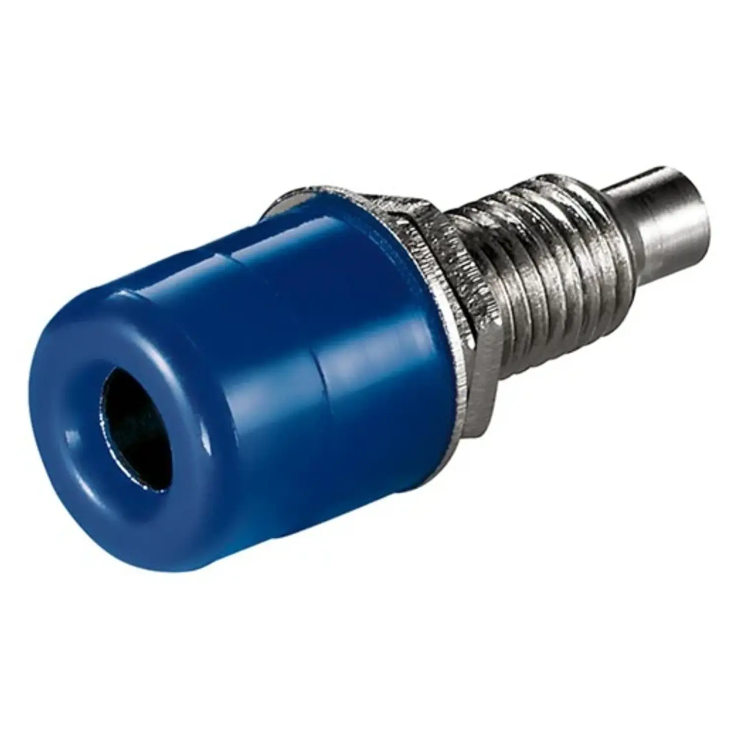 foto del prodotto goobay presa a banana filettata 4 mm da pannello con 2 dadi blu