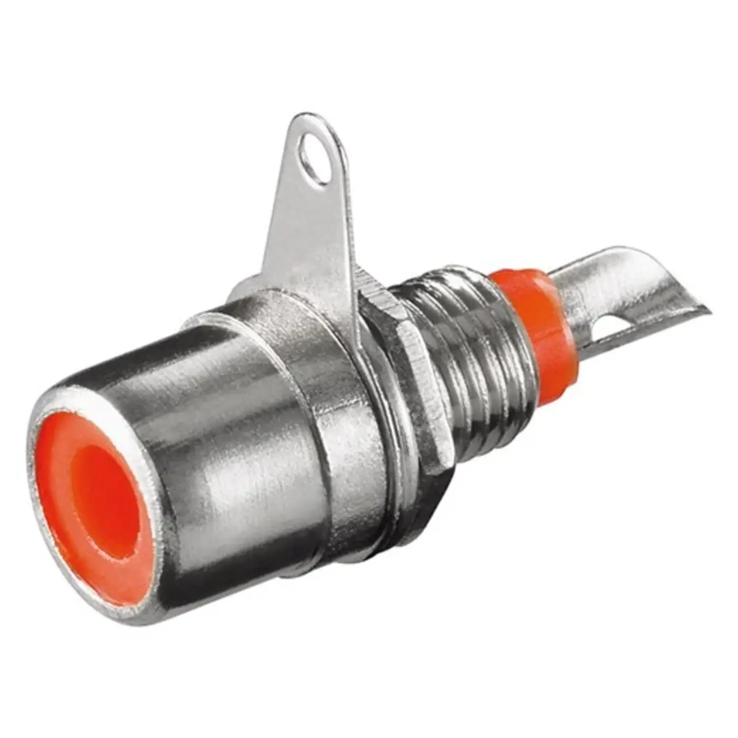 foto del prodotto goobay presa connettore rca metallo audio da pannello rosso