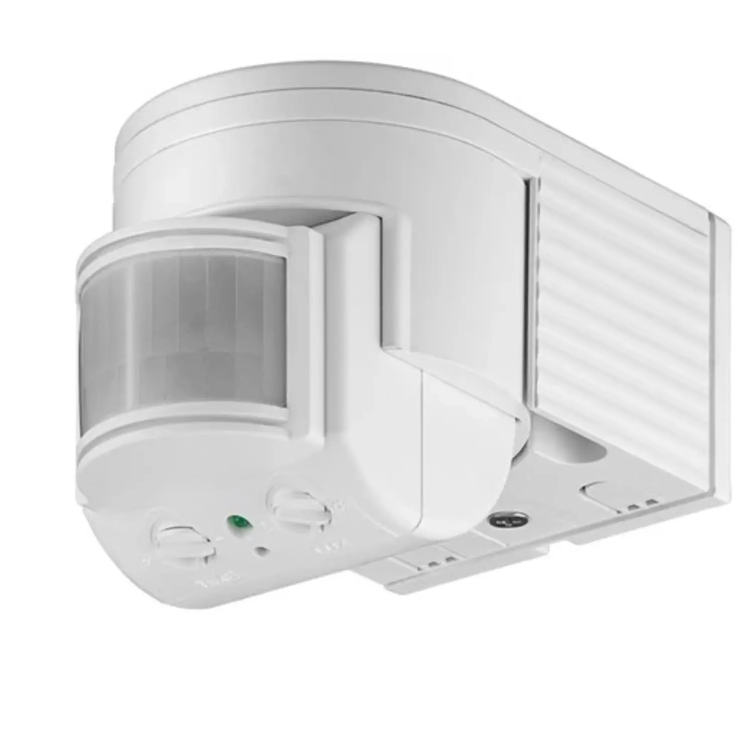 foto del prodotto goobay rilevatore di movimento accensione luce sensore infrarossi crepuscolare ip44 bianco