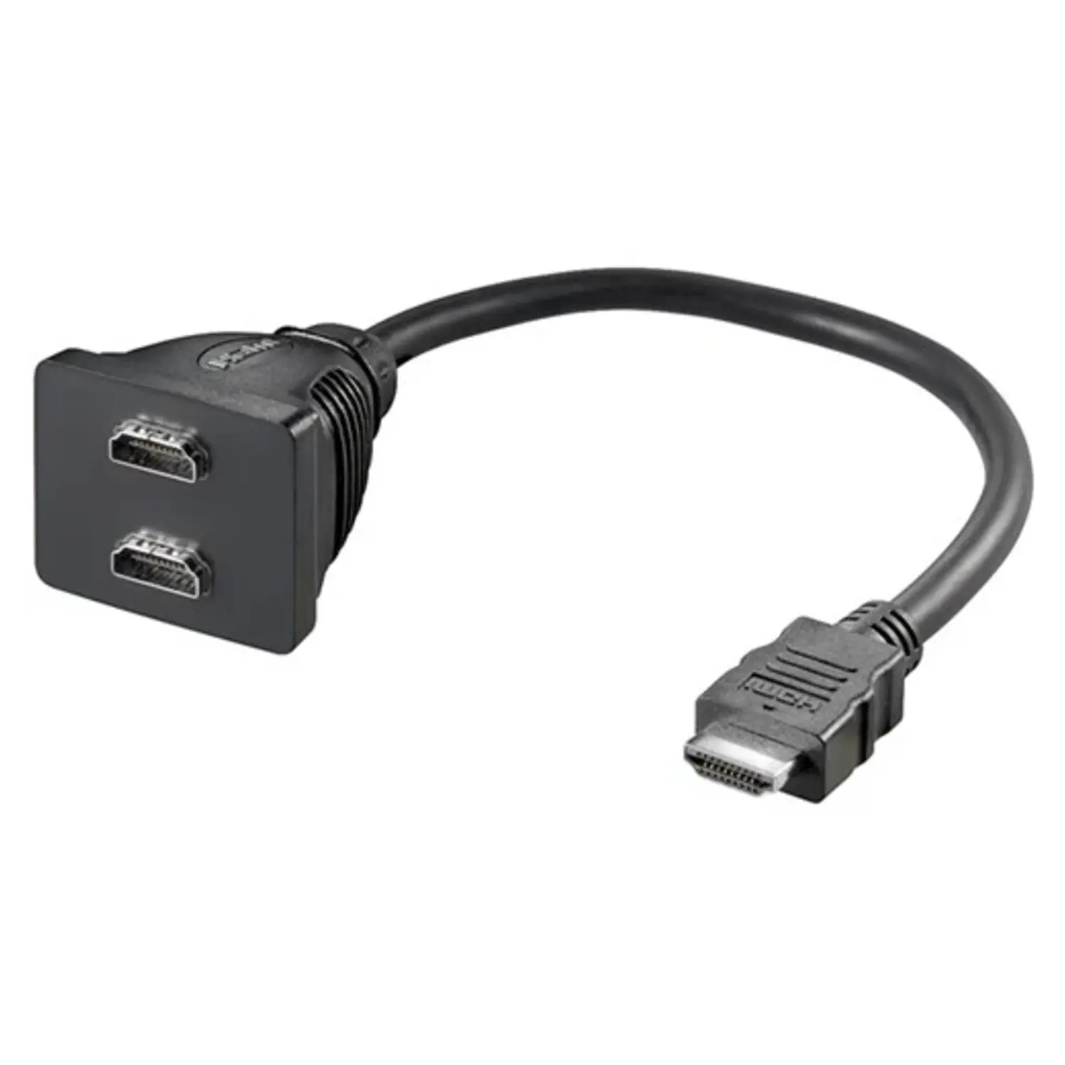 foto del prodotto goobay sdoppiatore hdmi adattatore doppio hdmi 19 pin con cavo 