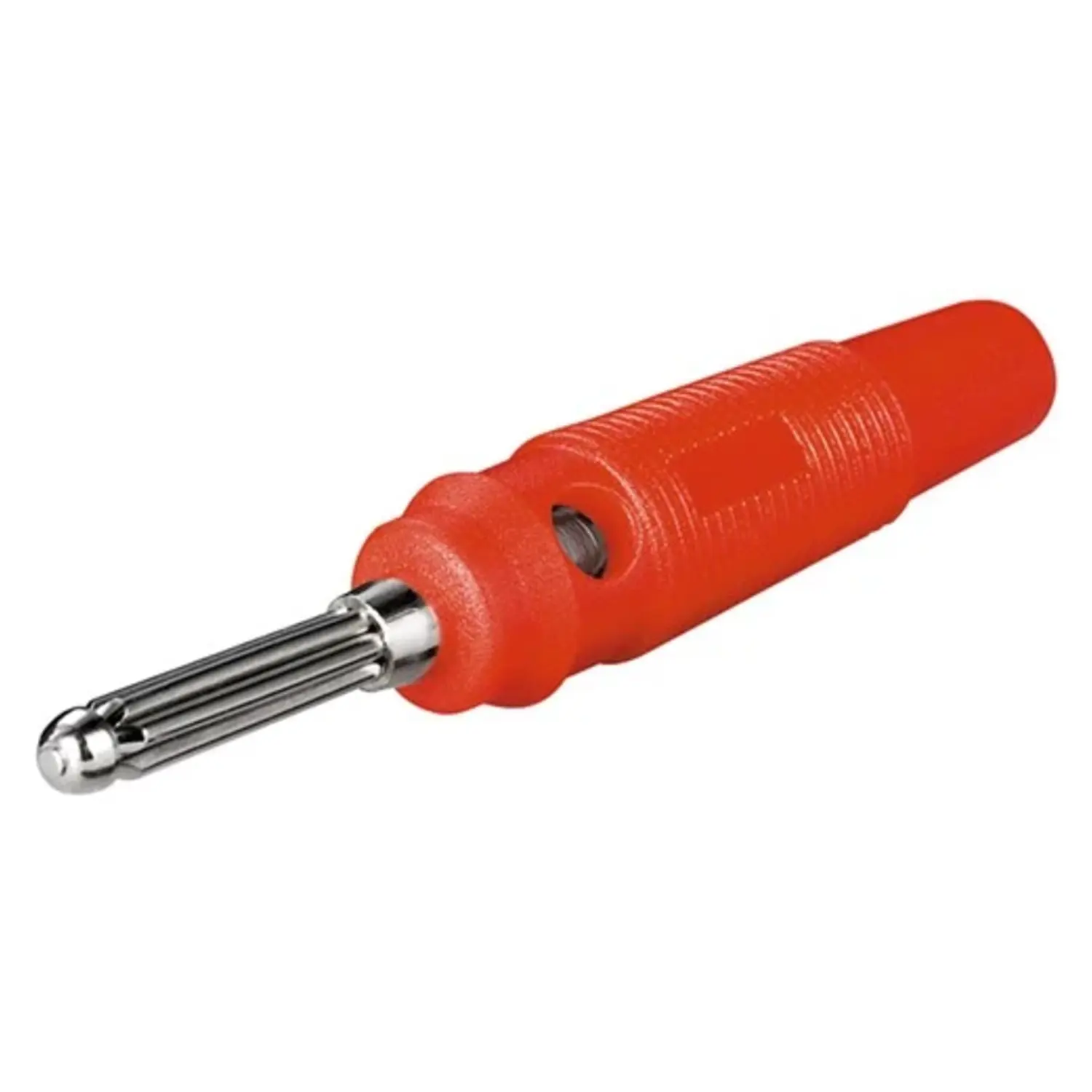 foto del prodotto goobay spina banana volante da laboratorio foro 4 mm audio rosso
