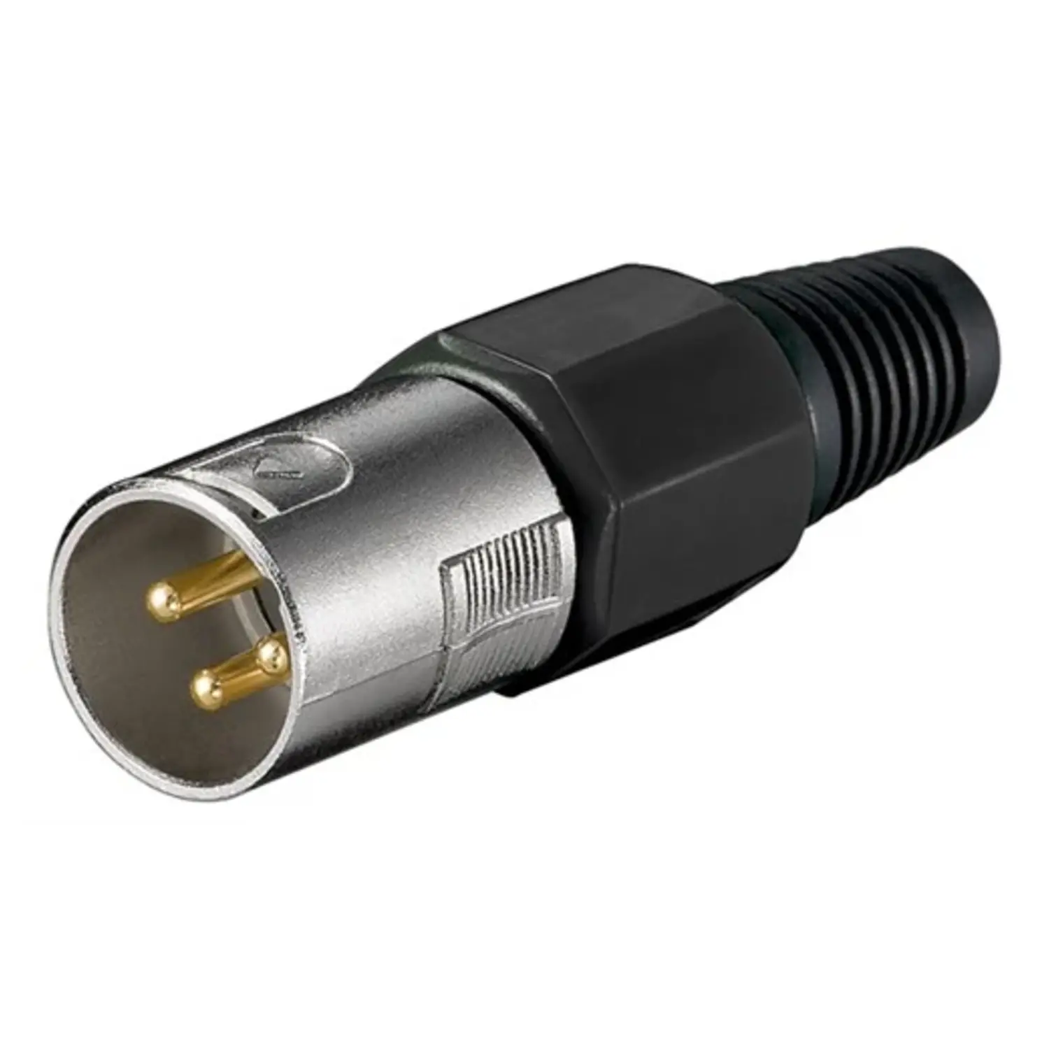 foto del prodotto goobay spina canon microfono 3 poli contatti professionale connettore xlr maschio